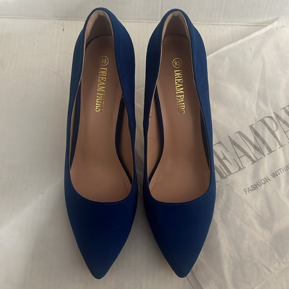 DREAM PAIRS Women's Closed Toe High Heels Dress Pointed Toe Wedding Pump Shoes - Picture 8 of 17